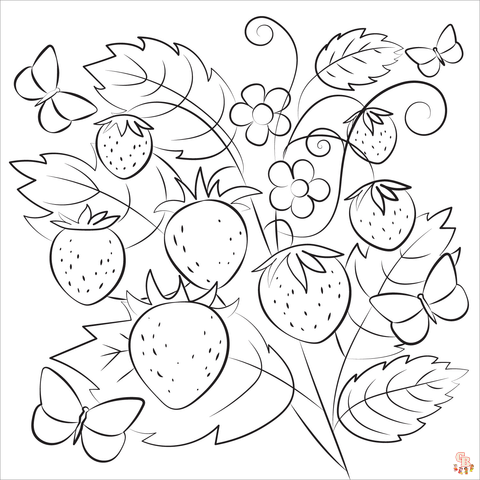 Coloriage fraise