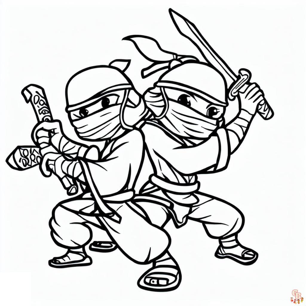 Coloriage ninja