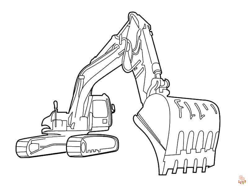 Coloriage tractopelle