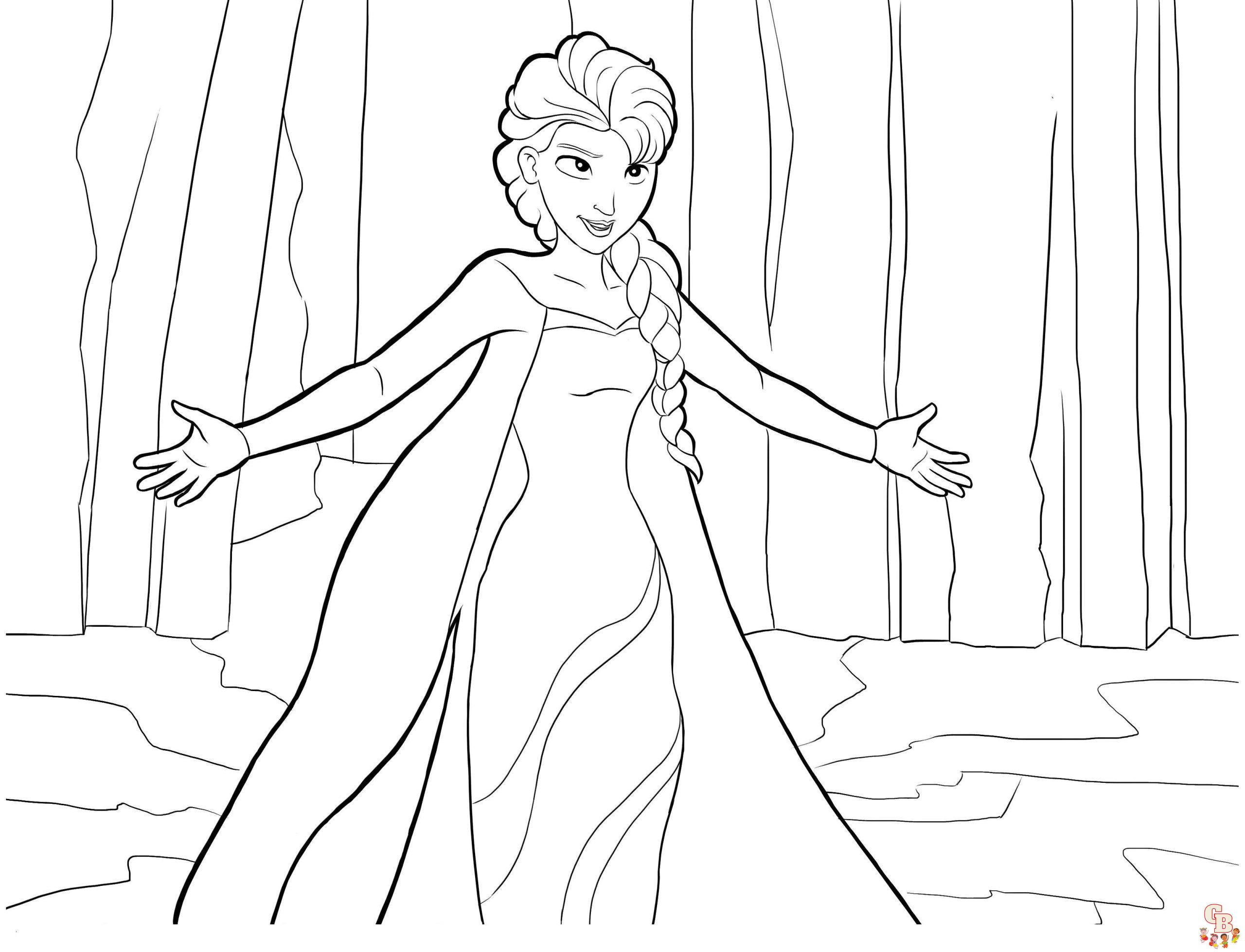 Coloriages Disney La Reine des Neiges