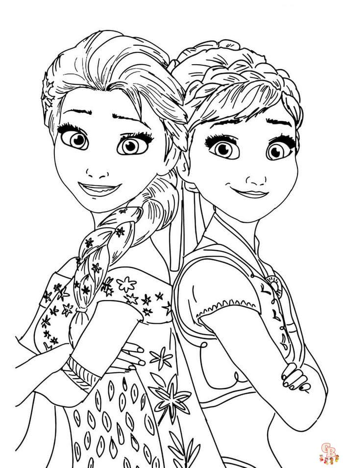 Coloriages Disney La Reine des Neiges