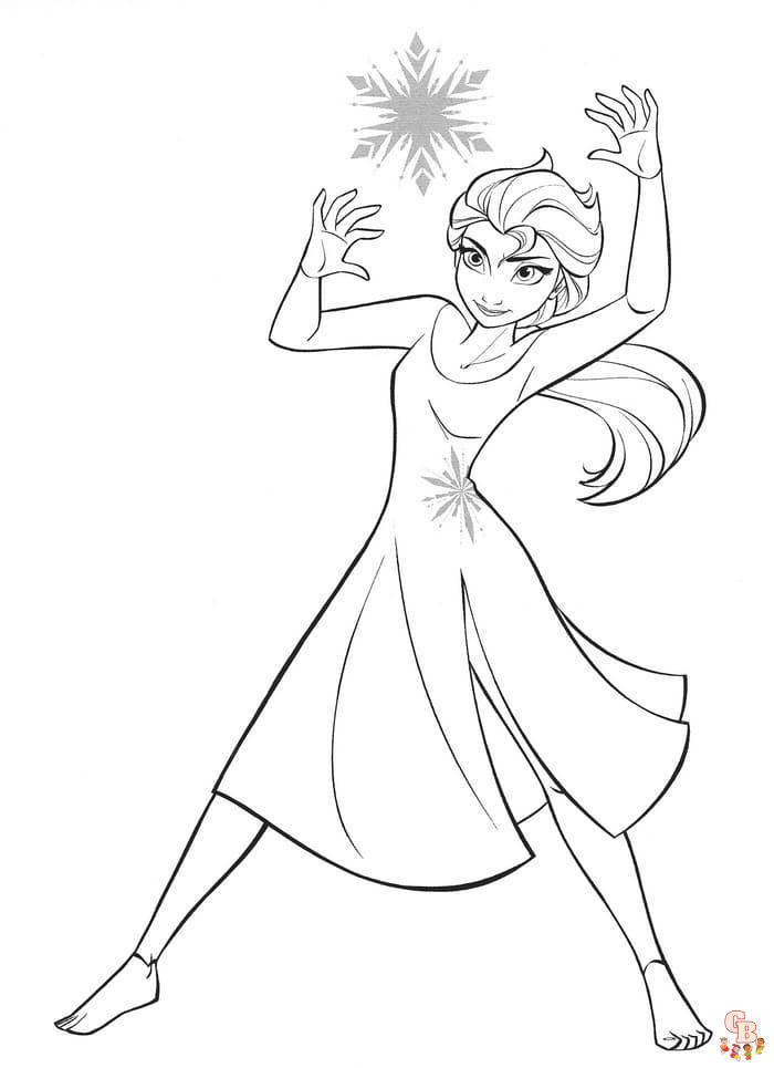 Coloriages Disney La Reine des Neiges