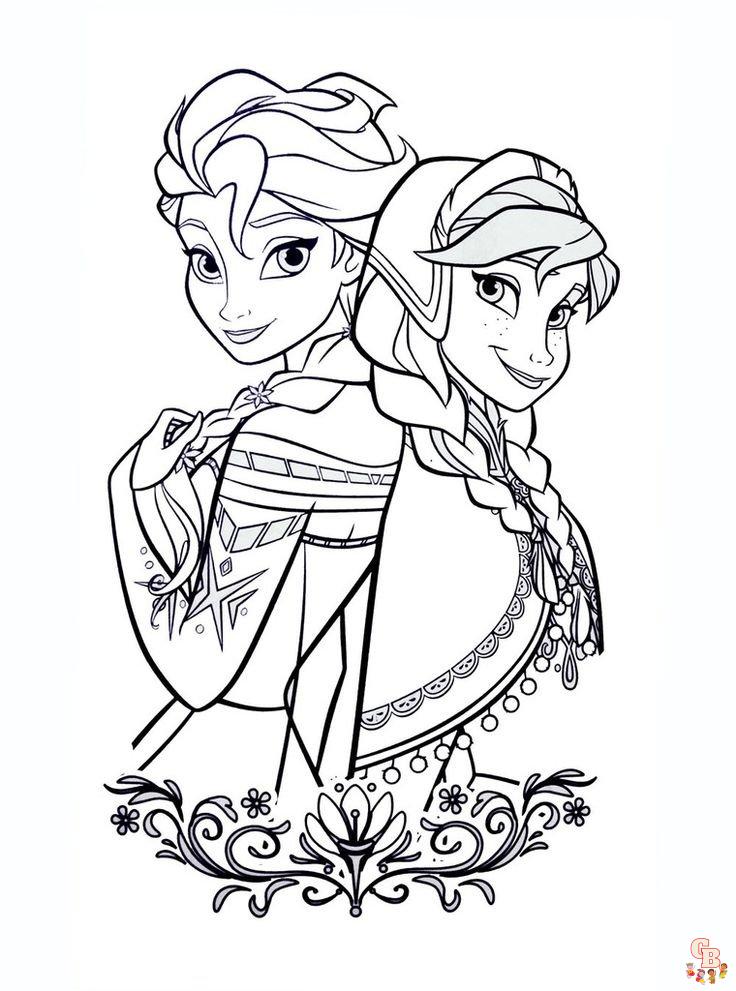 Coloriages Disney La Reine des Neiges