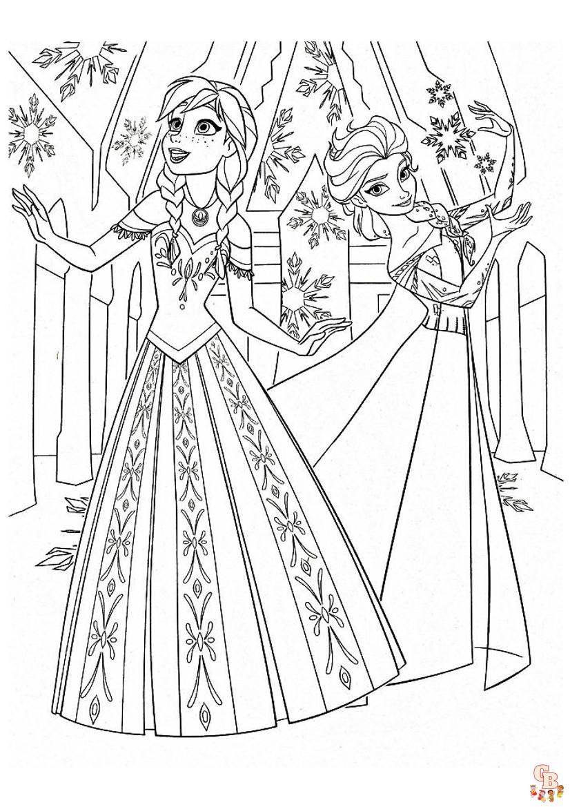 Coloriages Disney La Reine des Neiges