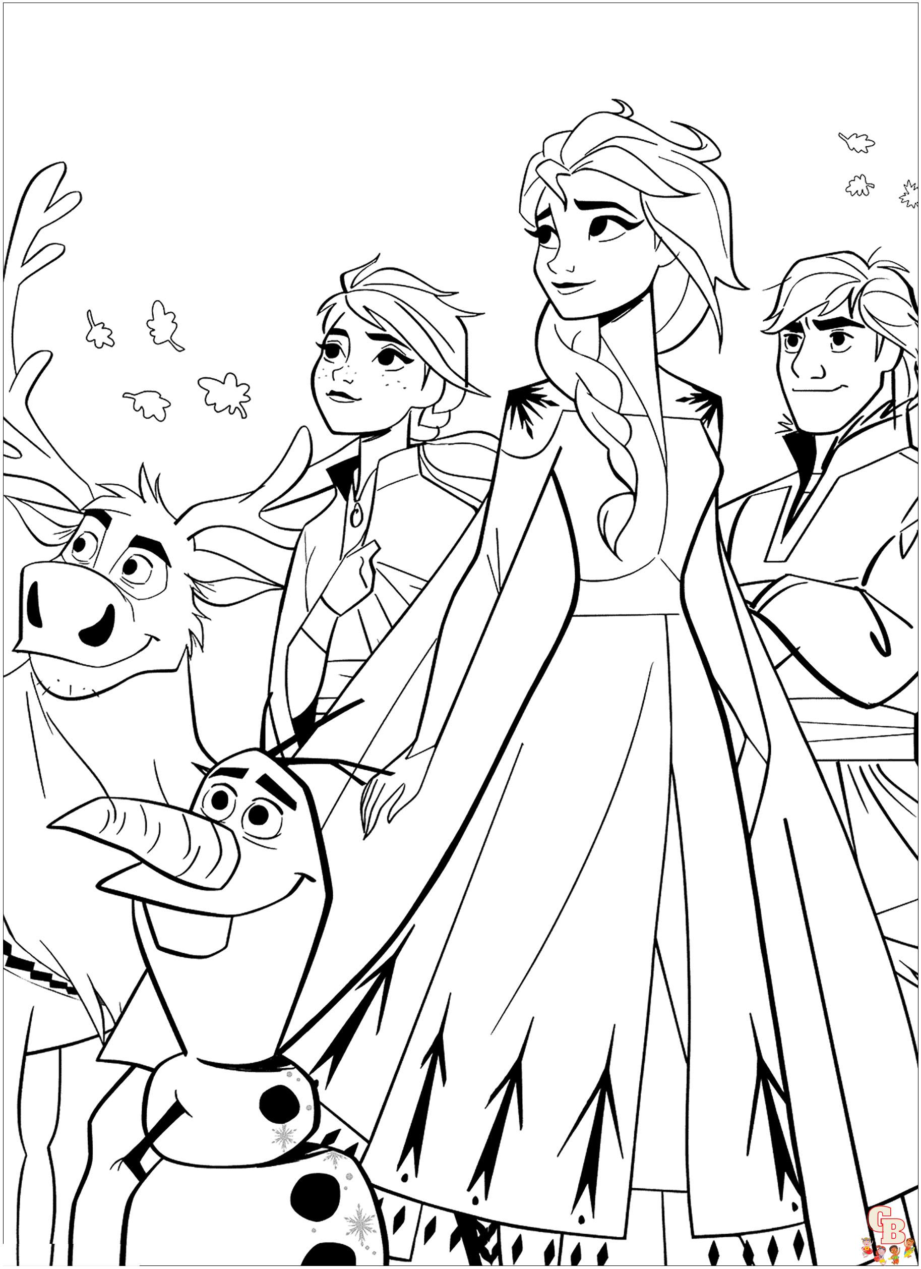 Coloriages Disney La Reine des Neiges