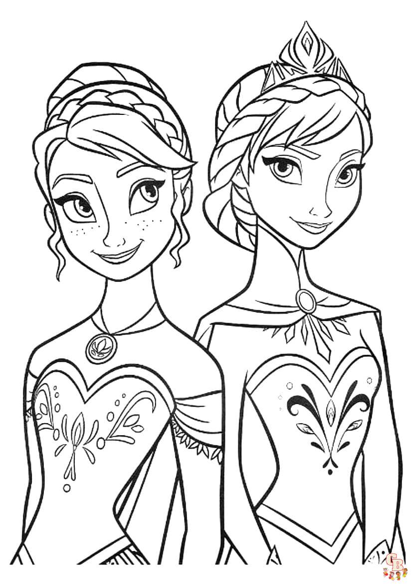 Coloriages Disney La Reine des Neiges