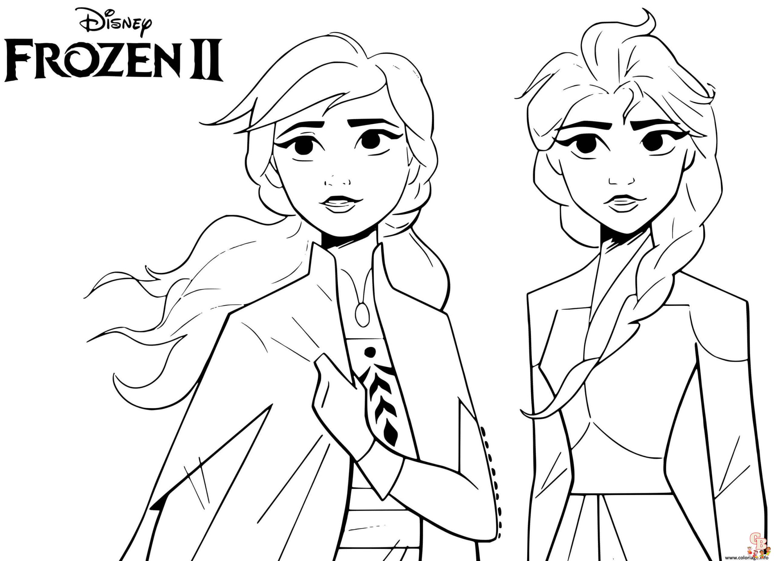 Coloriages Disney La Reine des Neiges