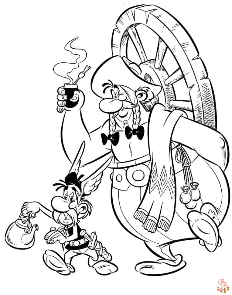 Coloriage Astérix - Coloriages gratuits et pages à colorier