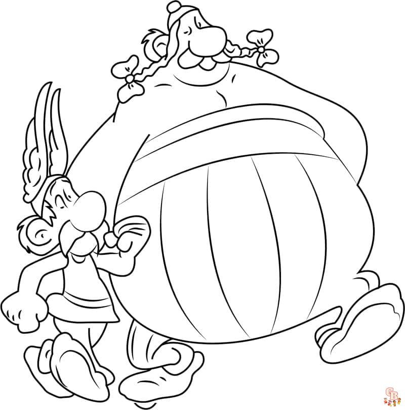 Coloriage Astérix - Coloriages gratuits et pages à colorier