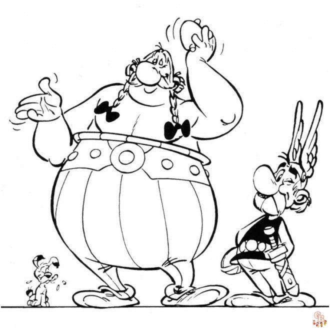 Coloriage Astérix - Coloriages gratuits et pages à colorier