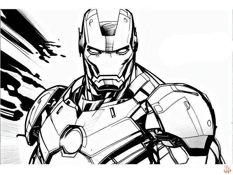 Coloriage Avengers Captain America, Iron Man, Thor, Hulk, Thanos, Spider-Man