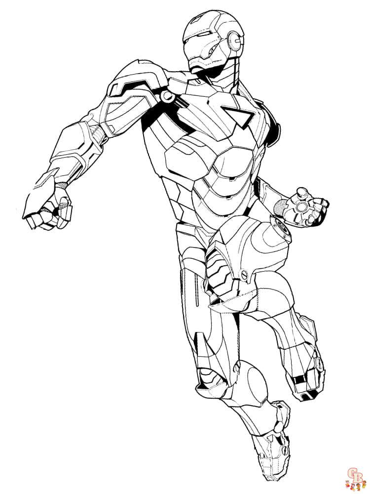 Coloriage Avengers Captain America, Iron Man, Thor, Hulk, Thanos, Spider-Man