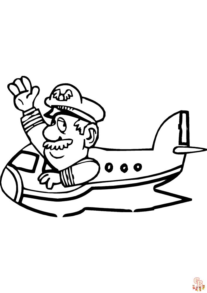 Coloriage Avion pour les Enfants - Des Pages de Coloriage Gratuites