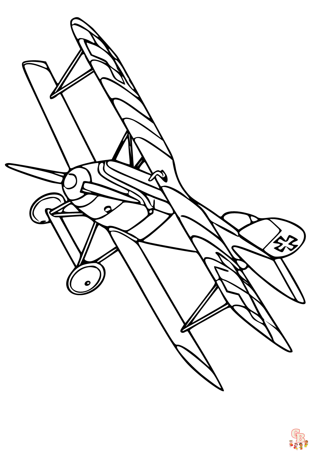 Coloriage Avion pour les Enfants - Des Pages de Coloriage Gratuites