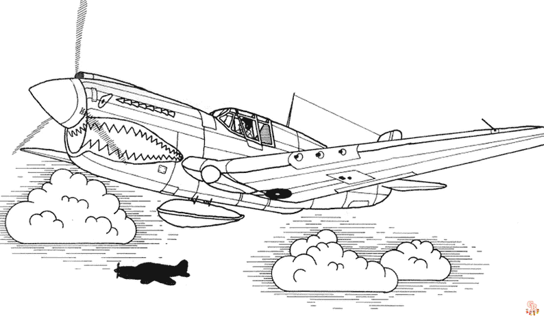 Coloriage Avion pour les Enfants - Des Pages de Coloriage Gratuites