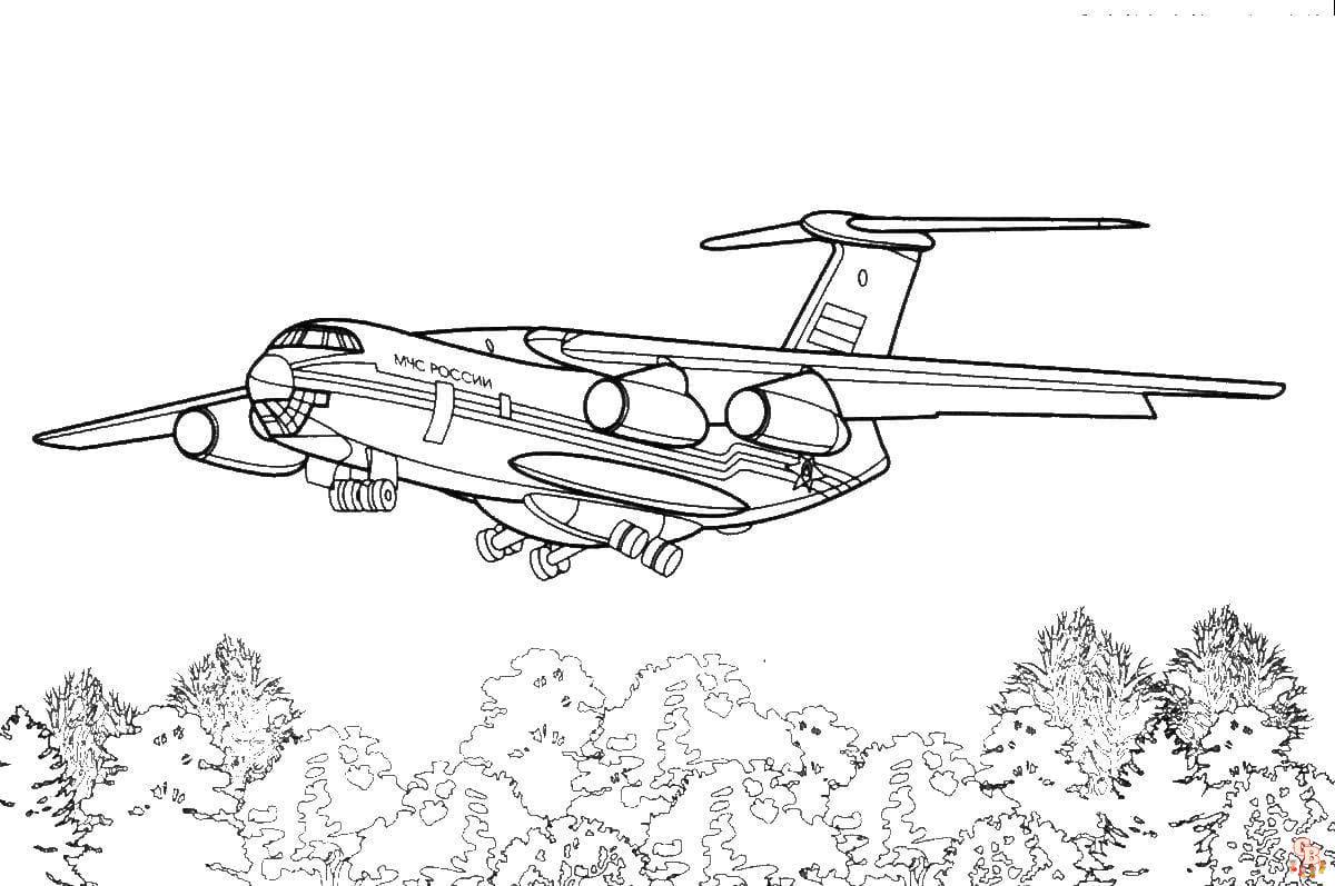 Coloriage Avion pour les Enfants - Des Pages de Coloriage Gratuites