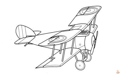 Coloriage Avion pour les Enfants - Des Pages de Coloriage Gratuites