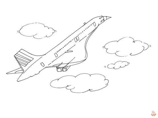 Coloriage Avion pour les Enfants - Des Pages de Coloriage Gratuites