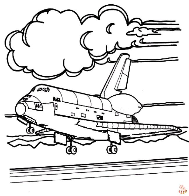 Coloriage Avion pour les Enfants - Des Pages de Coloriage Gratuites