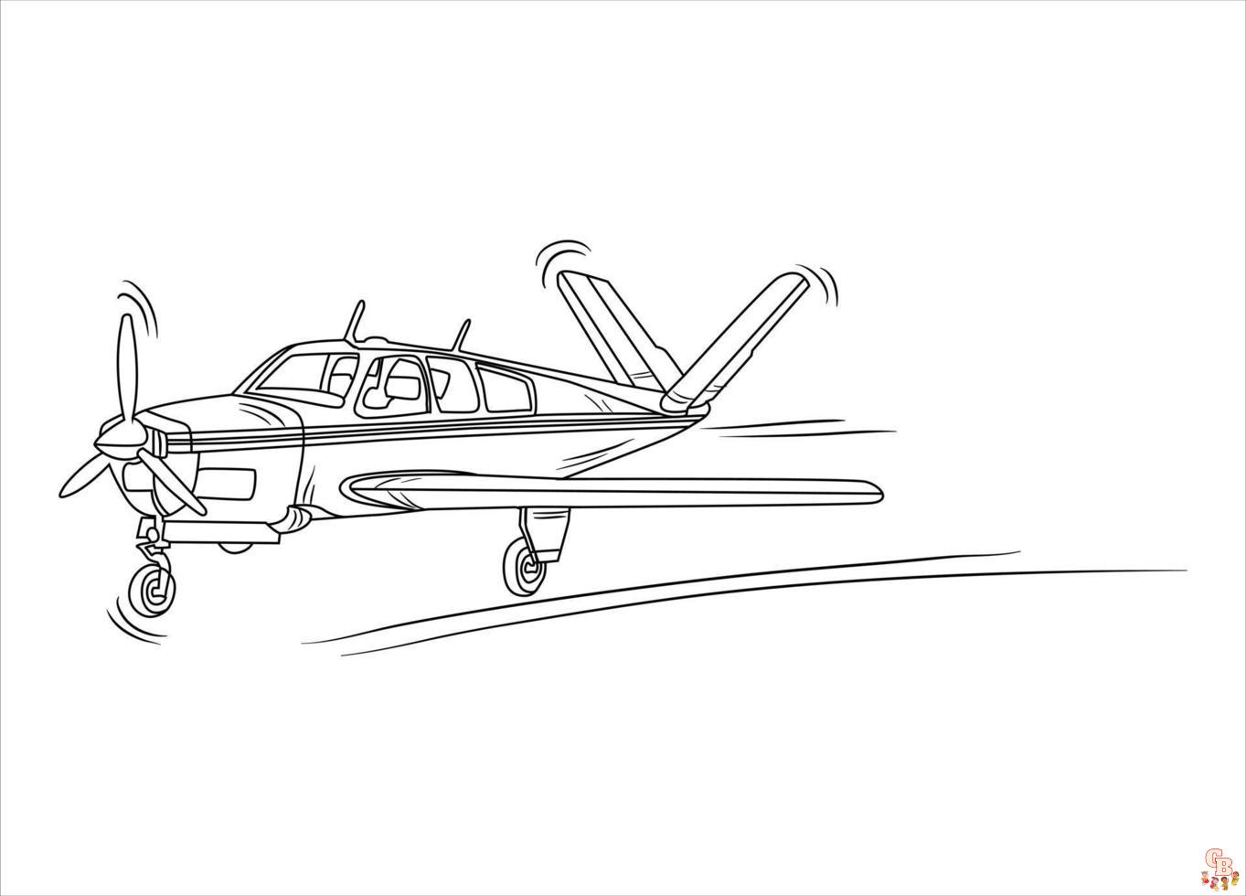 Coloriage Avion de Chasse - Coloriages Gratuits d'Avions Militaires et de Combat