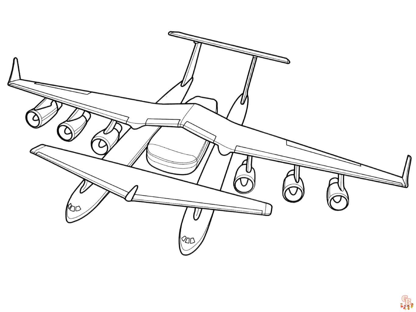 Coloriage Avion de Chasse - Coloriages Gratuits d'Avions Militaires et de Combat