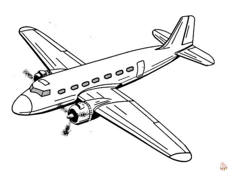 Coloriage Avion de Chasse - Coloriages Gratuits d'Avions Militaires et de Combat