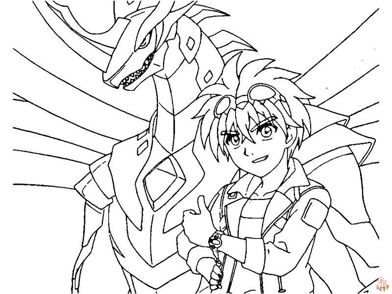 Coloriage Bakugan - Pages de coloriage gratuits en ligne Dessins à colorier pour enfants