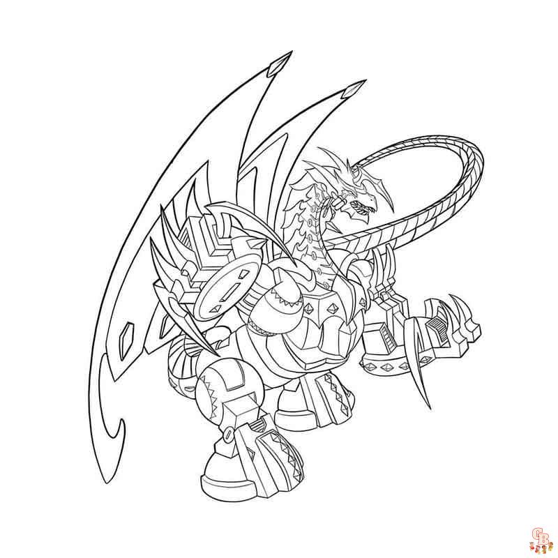 Coloriage Bakugan - Pages de coloriage gratuits en ligne Dessins à colorier pour enfants