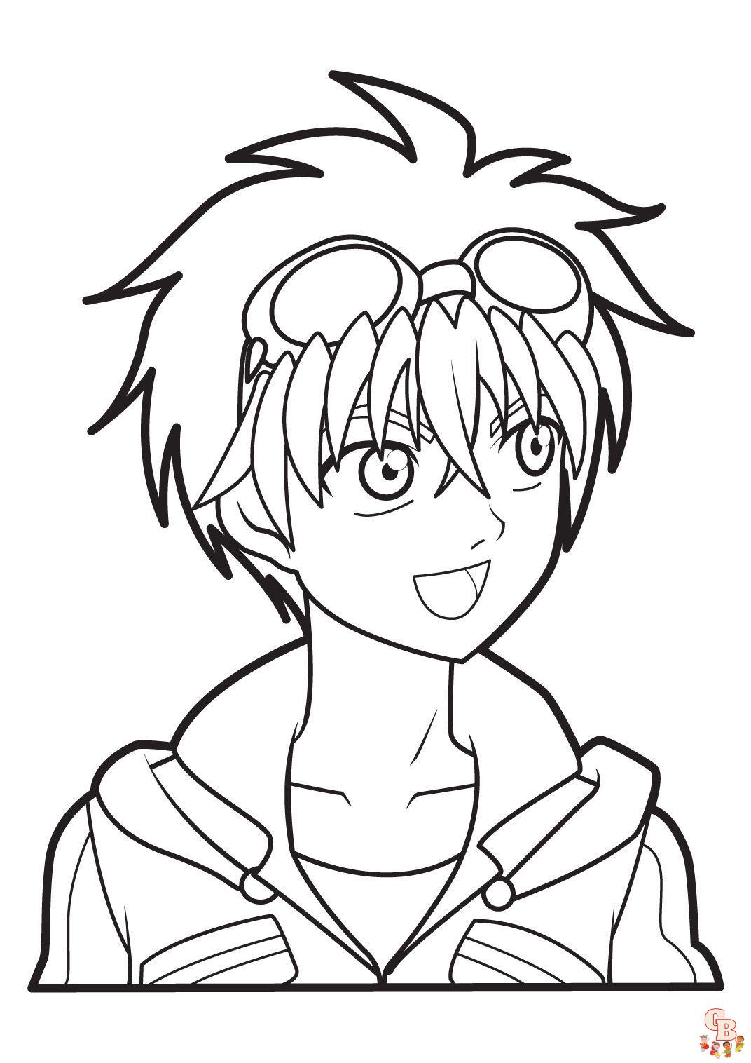 Coloriage Bakugan - Pages de coloriage gratuits en ligne Dessins à colorier pour enfants