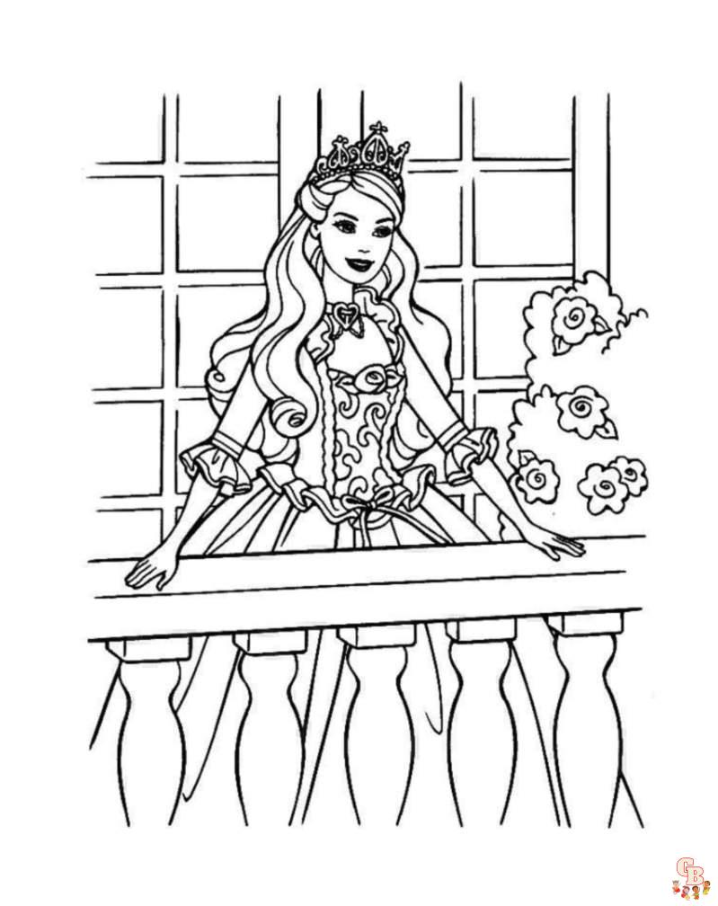 Coloriage Barbie gratuitement - Les meilleures coloriages de Barbie pour enfants