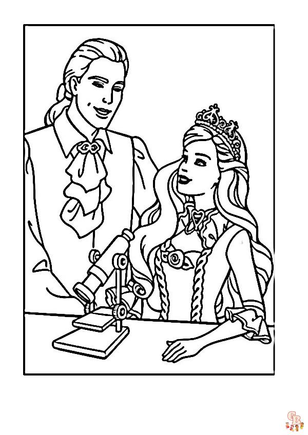 Coloriage Barbie gratuitement - Les meilleures coloriages de Barbie pour enfants