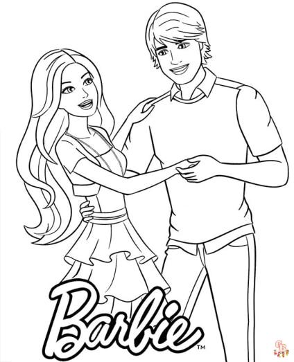 Coloriage Barbie gratuitement - Les meilleures coloriages de Barbie pour enfants