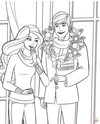 Coloriage Barbie gratuitement - Les meilleures coloriages de Barbie pour enfants