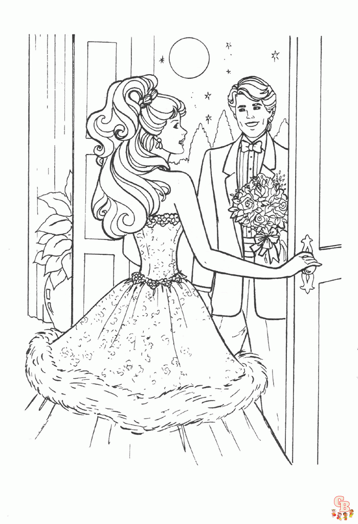 Coloriage Barbie gratuitement - Les meilleures coloriages de Barbie pour enfants