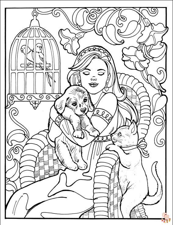 Coloriage Barbie gratuitement - Les meilleures coloriages de Barbie pour enfants