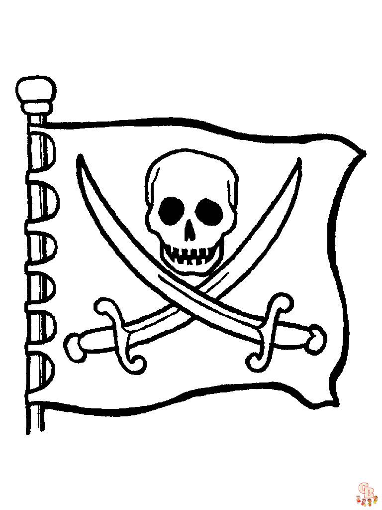 Coloriage Bateau Pirate - Modèles Gratuits à Imprimer