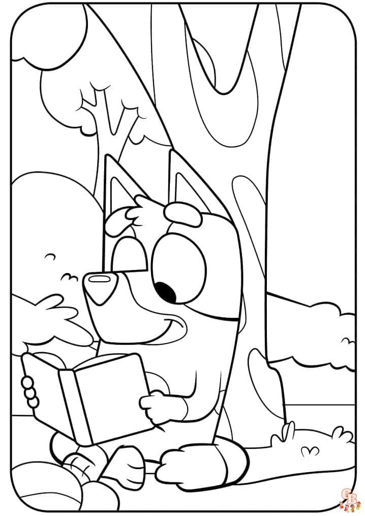 Coloriage Bluey - Pages de coloriage gratuites pour enfants