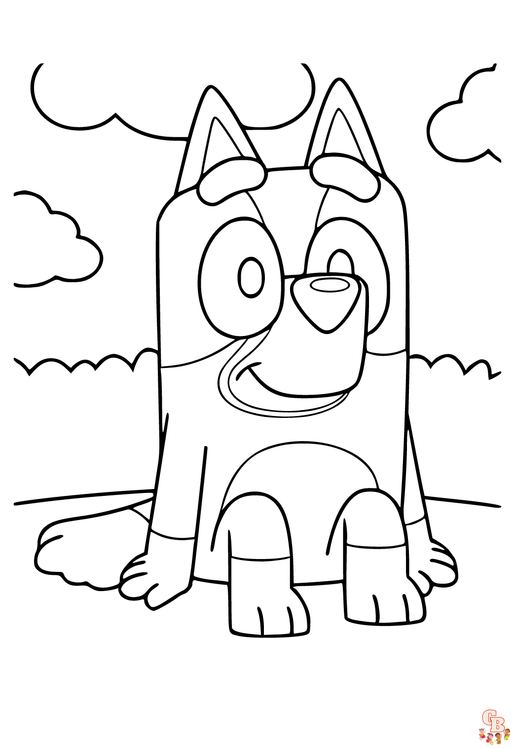 Coloriage Bluey - Pages de coloriage gratuites pour enfants