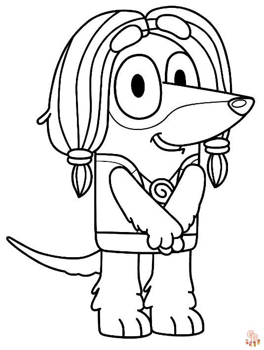 Coloriage Bluey - Pages de coloriage gratuites pour enfants