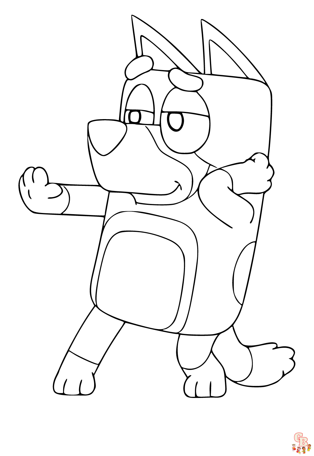 Coloriage Bluey - Pages de coloriage gratuites pour enfants