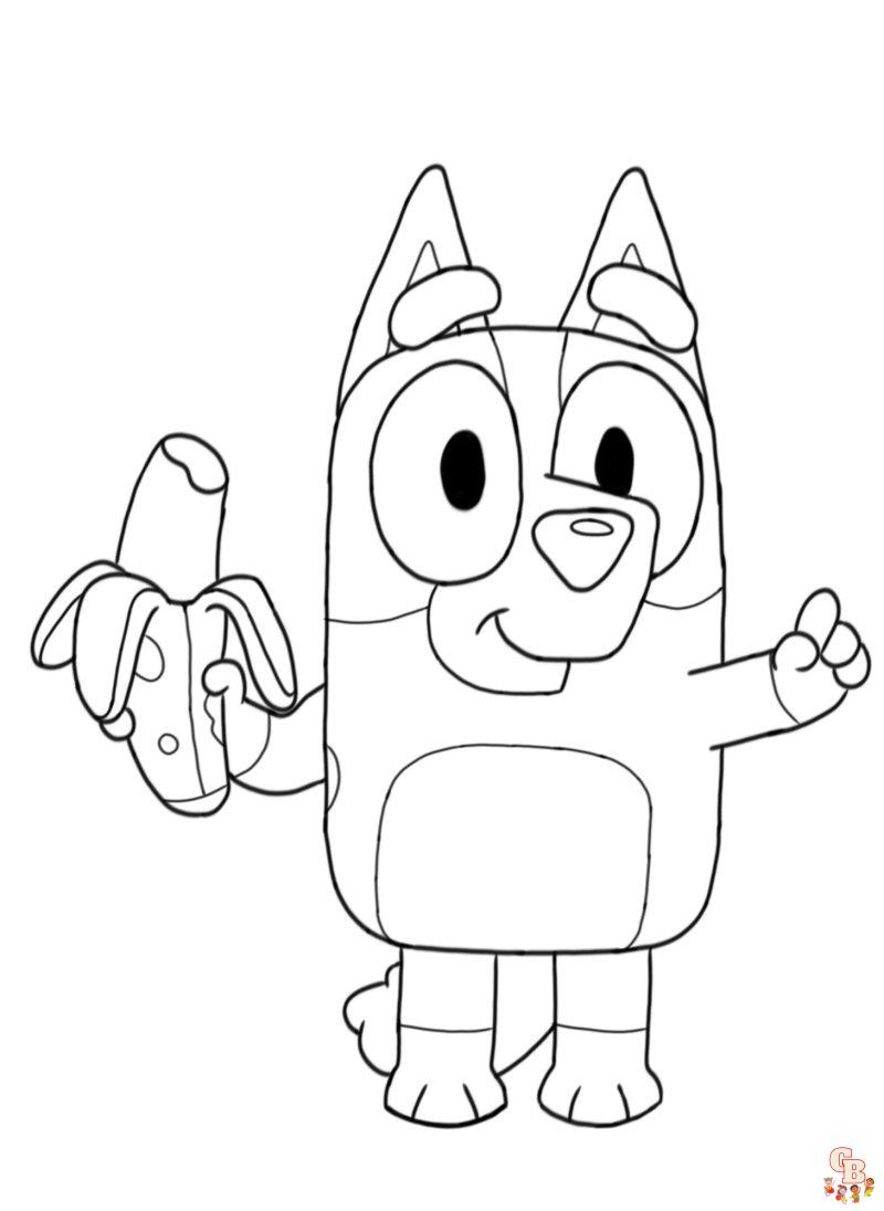 Coloriage Bluey - Pages de coloriage gratuites pour enfants