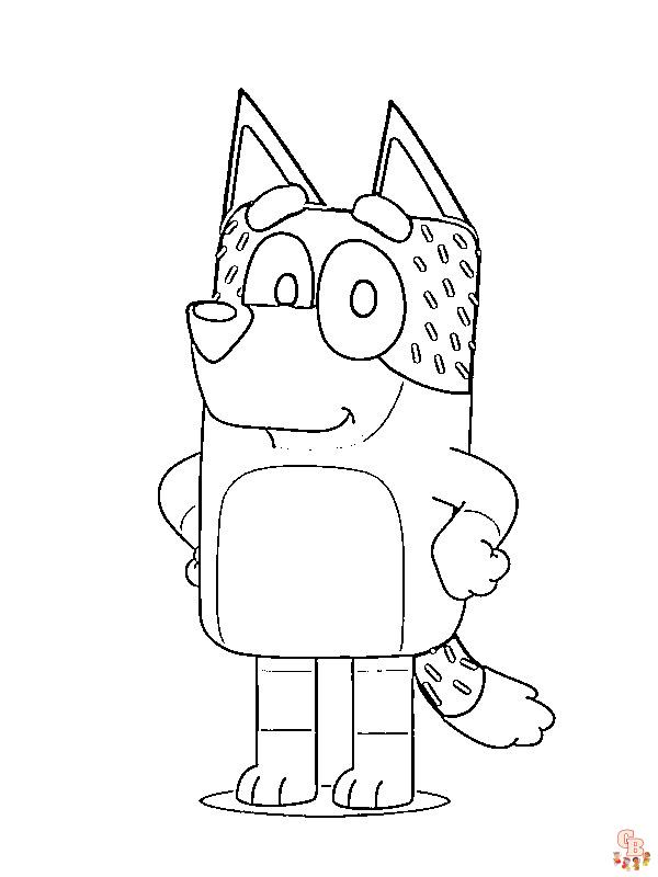 Coloriage Bluey - Pages de coloriage gratuites pour enfants