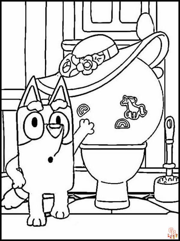 Coloriage Bluey - Pages de coloriage gratuites pour enfants