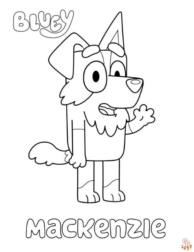 Coloriage Bluey - Pages de coloriage gratuites pour enfants