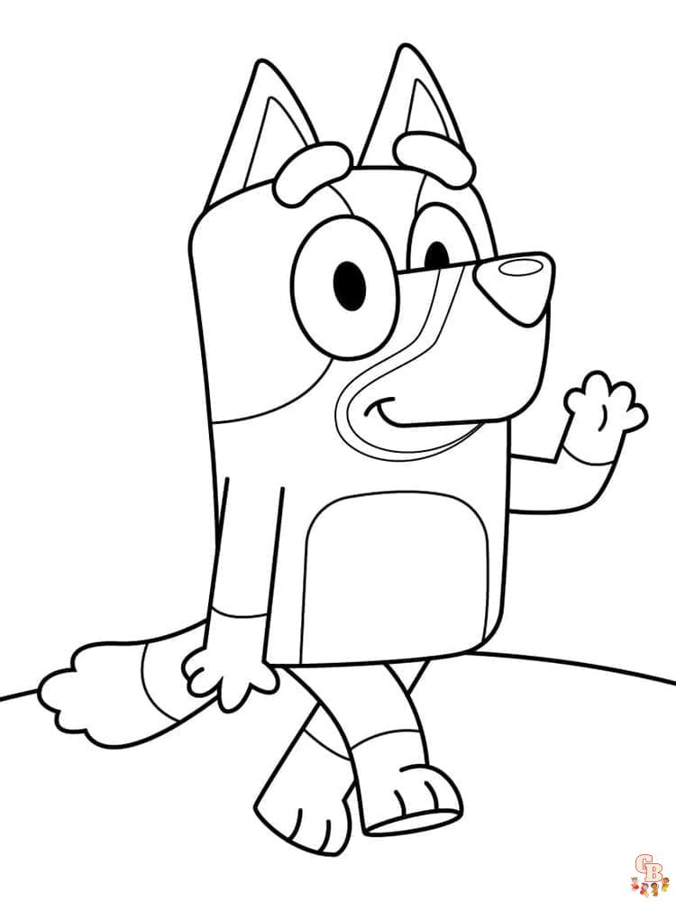 Coloriage Bluey - Pages de coloriage gratuites pour enfants