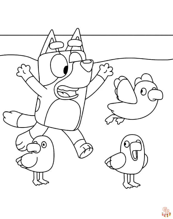 Coloriage Bluey - Pages de coloriage gratuites pour enfants