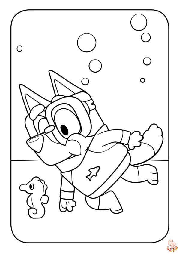 Coloriage Bluey - Pages de coloriage gratuites pour enfants