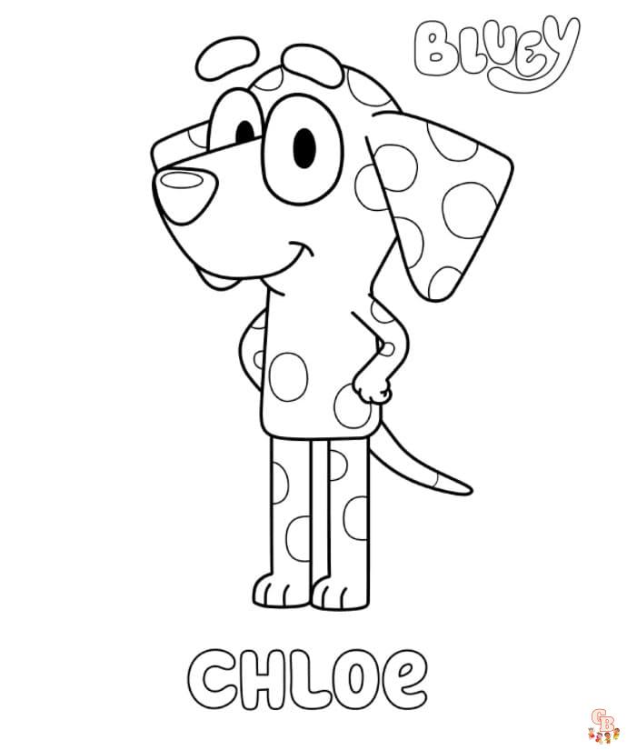 Coloriage Bluey - Pages de coloriage gratuites pour enfants