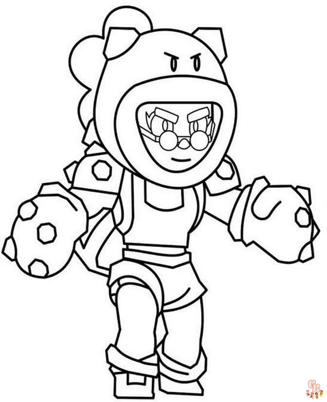 Coloriage Brawl Stars gratuits pour enfants - Les meilleurs dessins à colorier de personnages populaires