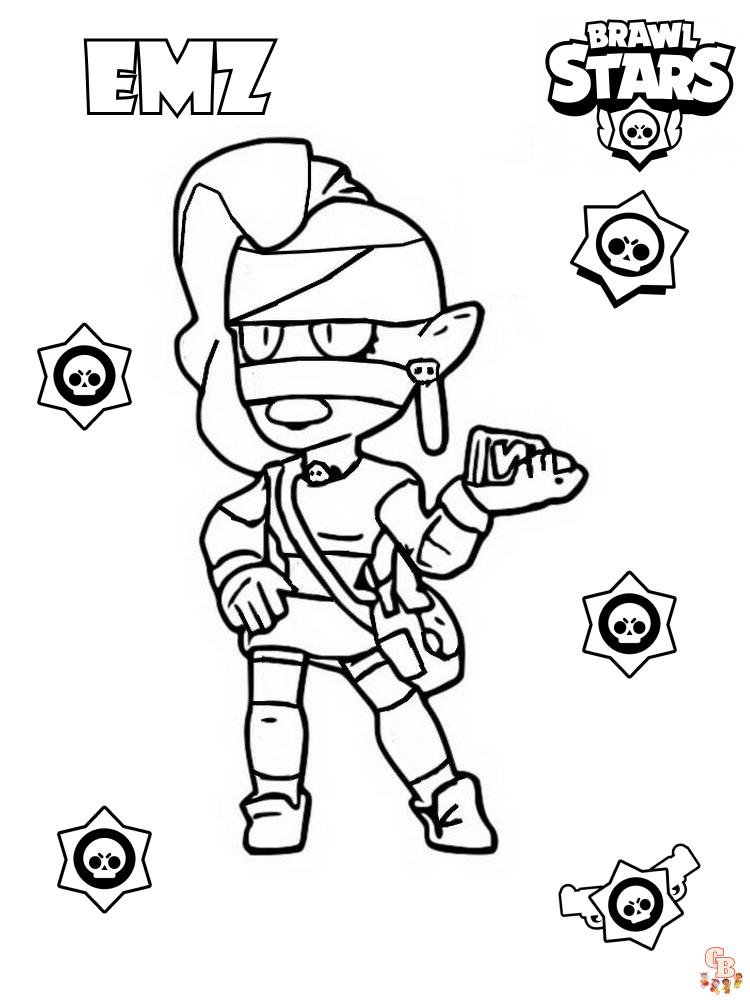 Coloriage Brawl Stars gratuits pour enfants - Les meilleurs dessins à colorier de personnages populaires